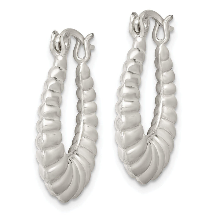 Lovely Rita's Earrings Sterling Silver Shrimp Hoop Earrings