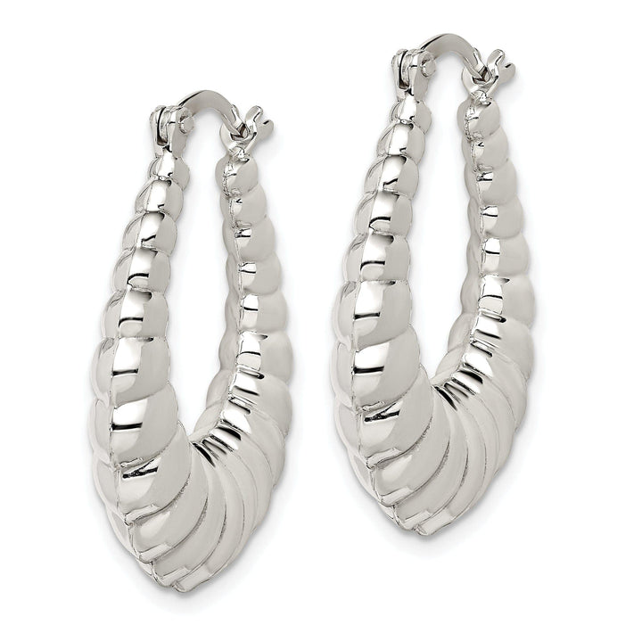 Lovely Rita's Earrings Sterling Silver Shrimp Hoop Earrings