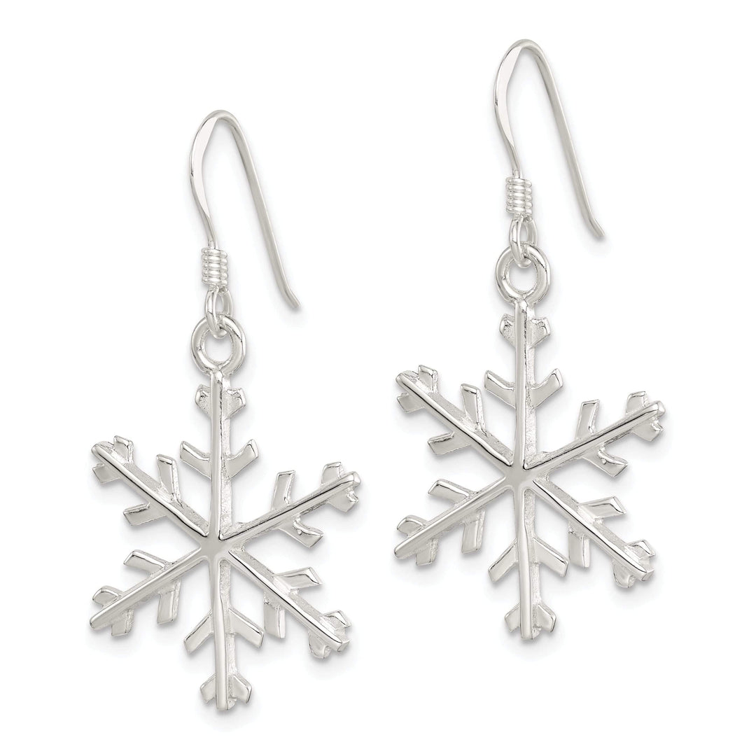 Lovely Rita's Earrings Sterling Silver Snowflake Dangle Earrings
