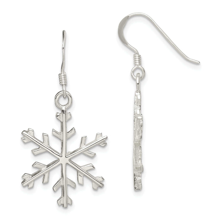 Lovely Rita's Earrings Sterling Silver Snowflake Dangle Earrings