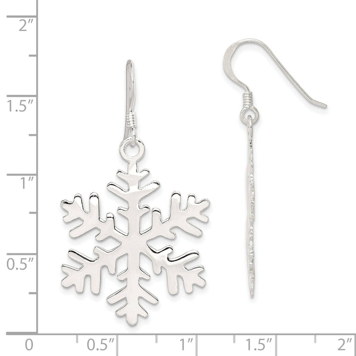 Lovely Rita's Earrings Sterling Silver Snowflake Dangle Earrings