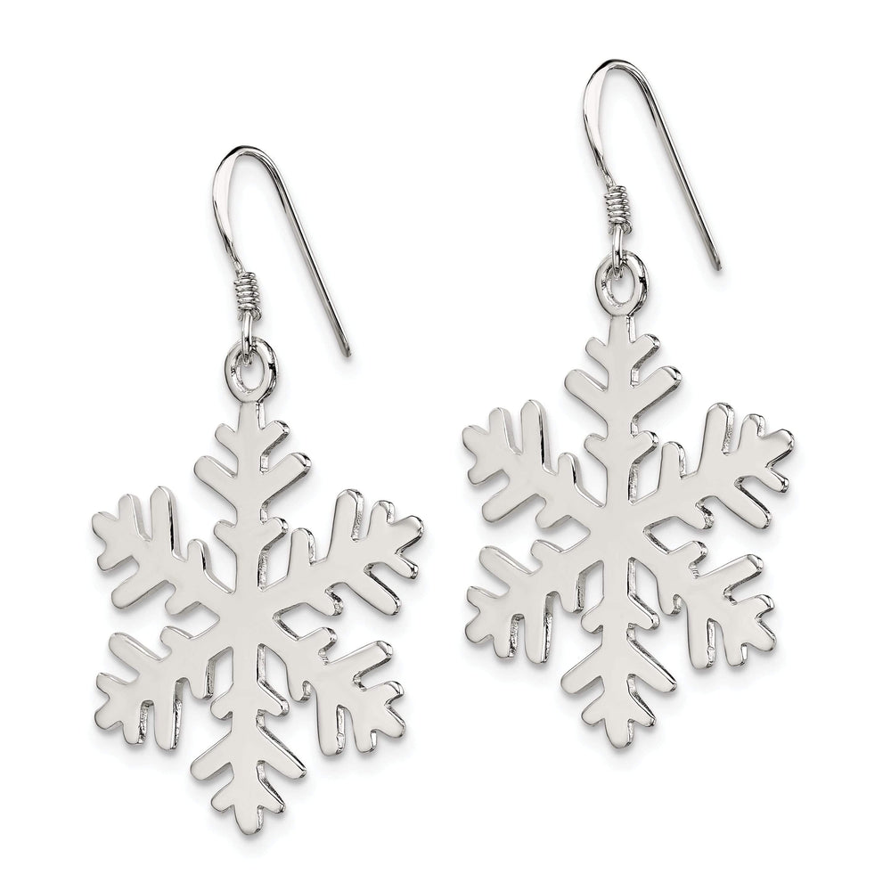 Lovely Rita's Earrings Sterling Silver Snowflake Dangle Earrings
