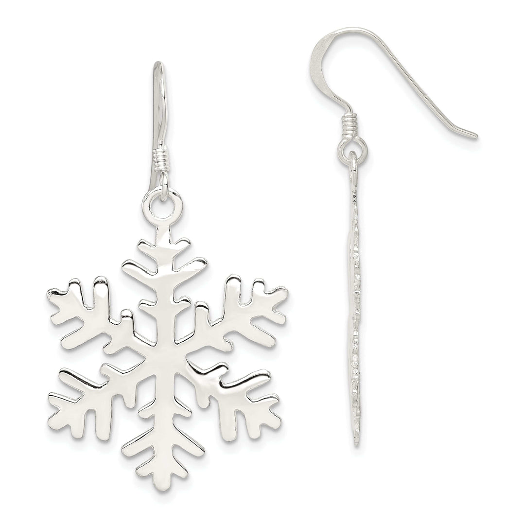 Lovely Rita's Earrings Sterling Silver Snowflake Dangle Earrings