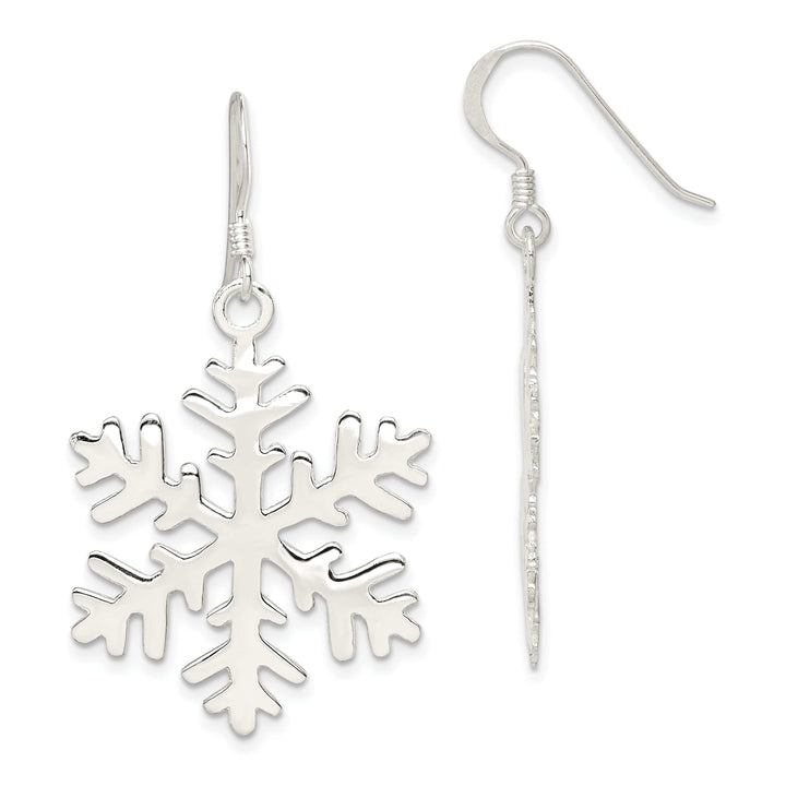 Lovely Rita's Earrings Sterling Silver Snowflake Dangle Earrings