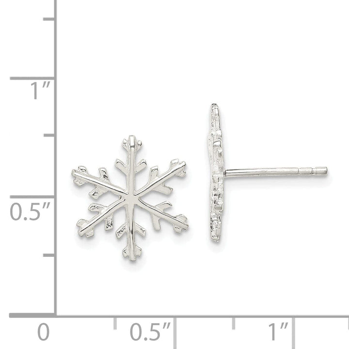 Lovely Rita's Earrings Sterling Silver Snowflake Post Earrings