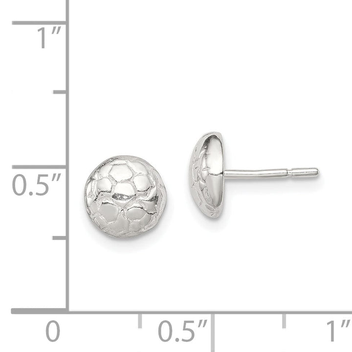 Lovely Rita's Earrings Sterling Silver Soccer Ball Mini Earrings