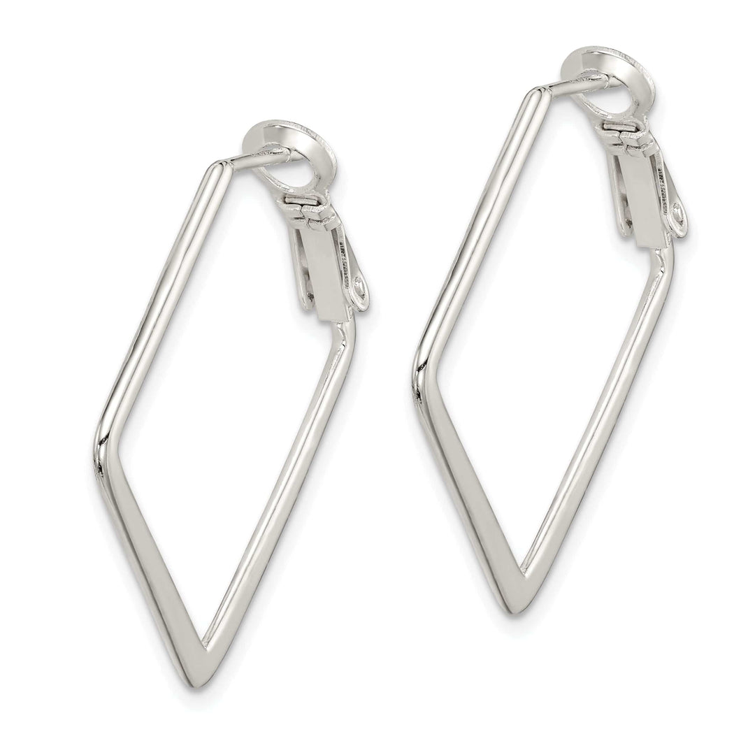 Lovely Rita's Earrings Sterling Silver Square Hoop Earrings