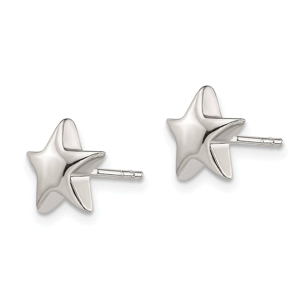 Lovely Rita's Earrings Sterling Silver Star Design Post Earrings
