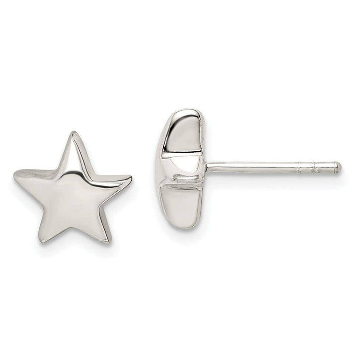 Lovely Rita's Earrings Sterling Silver Star Design Post Earrings