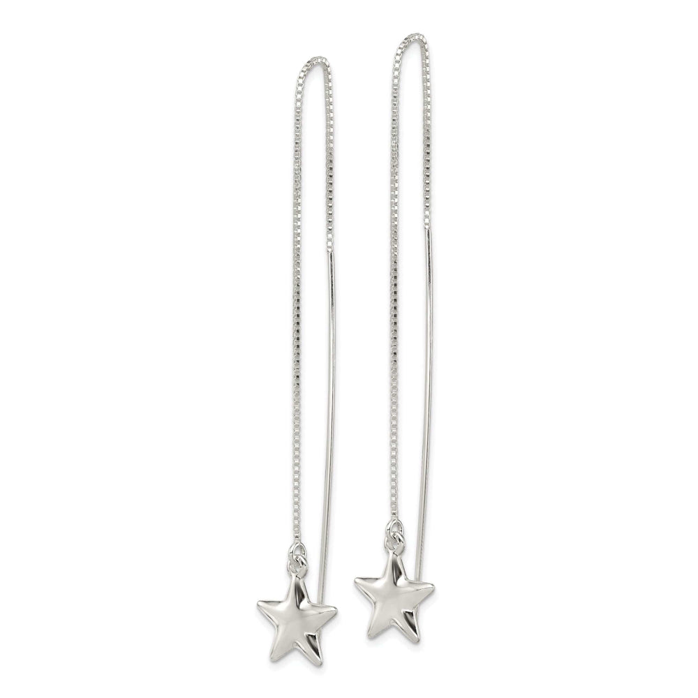 Lovely Rita's Earrings Sterling Silver Star Threader Earrings