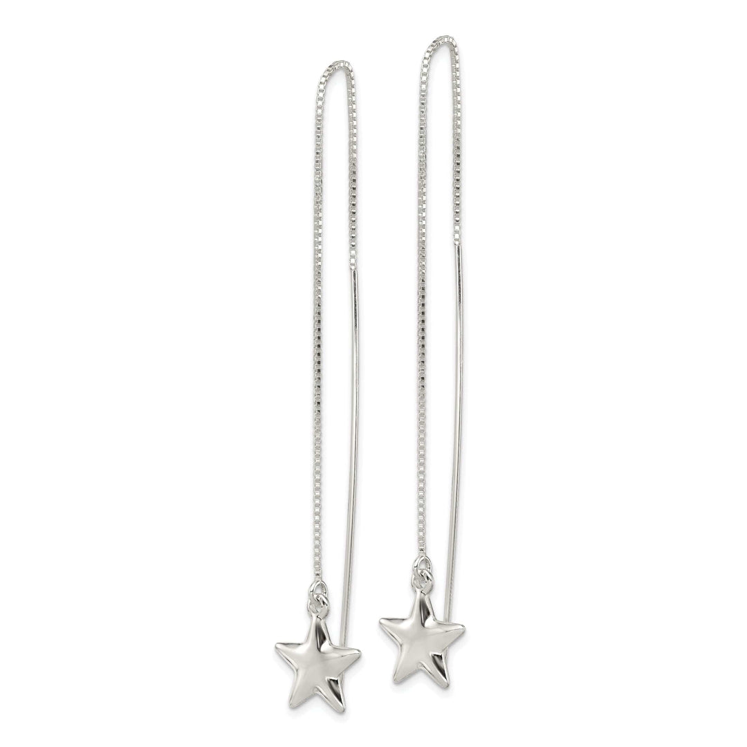 Lovely Rita's Earrings Sterling Silver Star Threader Earrings