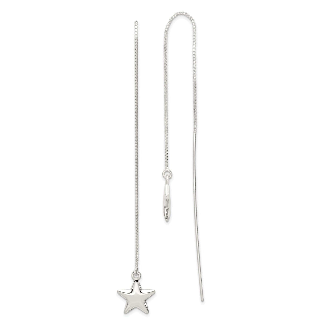 Lovely Rita's Earrings Sterling Silver Star Threader Earrings