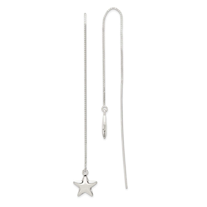 Lovely Rita's Earrings Sterling Silver Star Threader Earrings