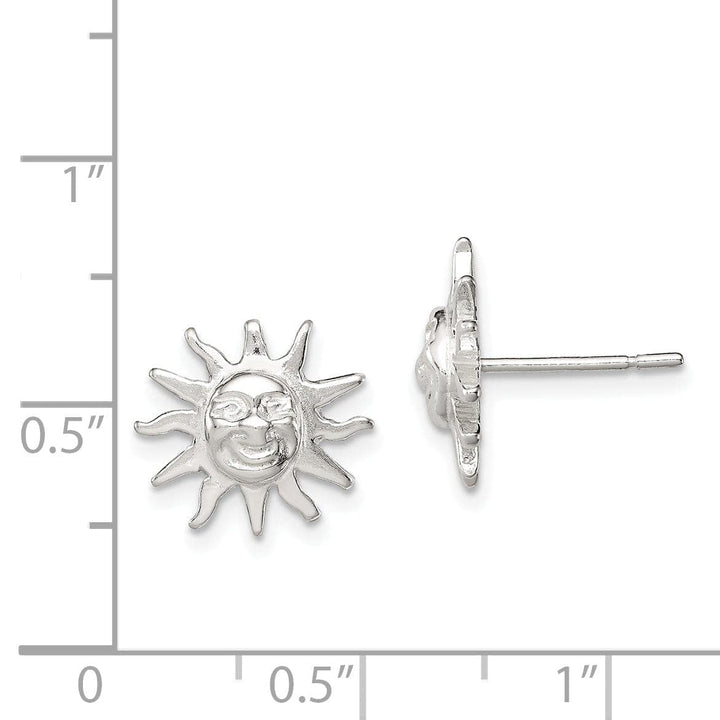 Lovely Rita's Earrings Sterling Silver Sun Mini Earringss