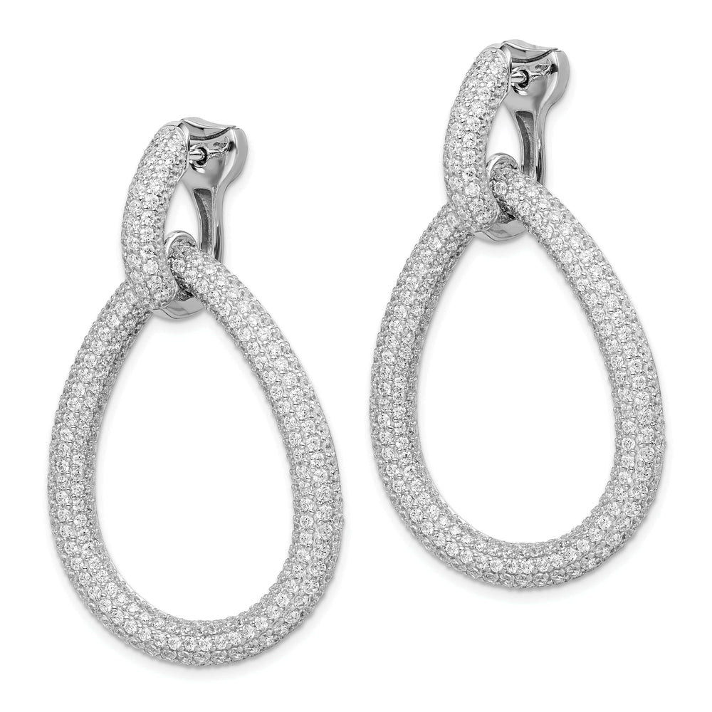 Sterling Shimmer Earrings Sterling Silver Teardrop Earrings