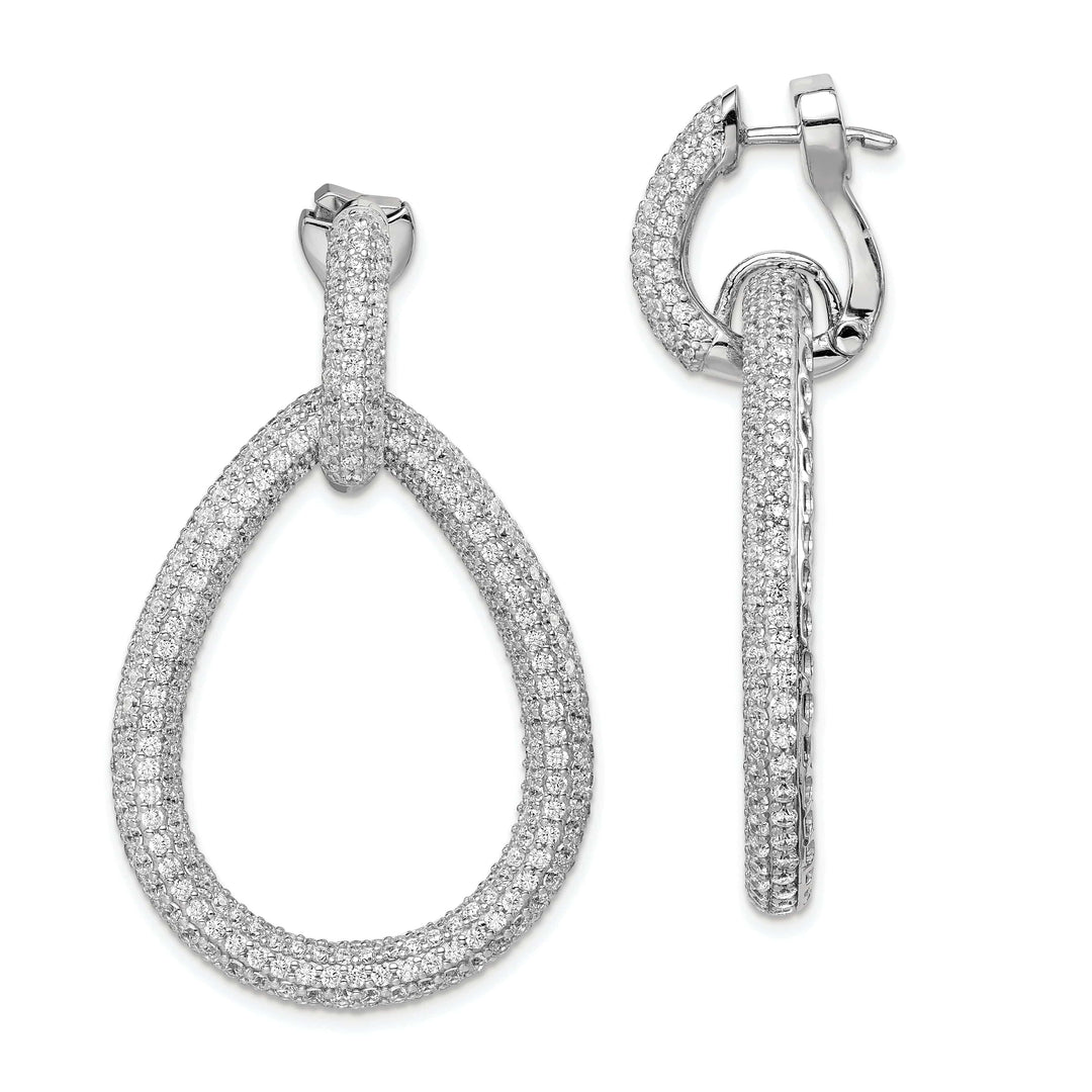 Sterling Shimmer Earrings Sterling Silver Teardrop Earrings