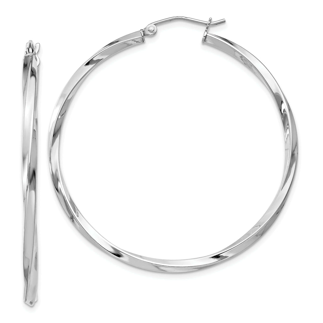 Lovely Rita's Earrings Sterling Silver Twisted Hoop Earrings