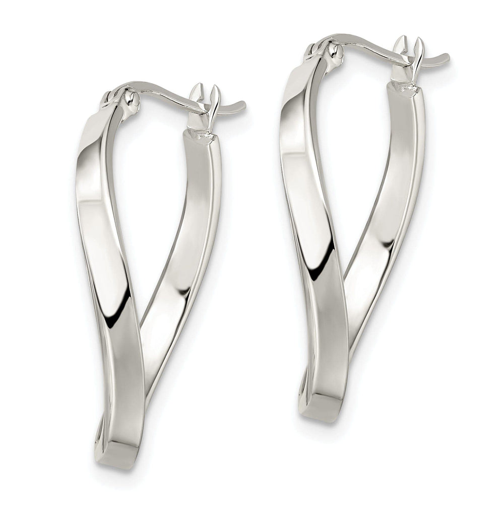 Lovely Rita's Earrings Sterling Silver Twisted Hoop Earrings
