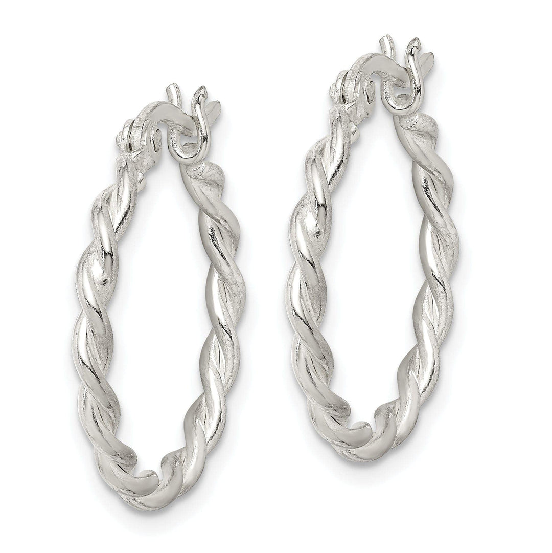 Lovely Rita's Earrings Sterling Silver Twisted Hoop Earrings