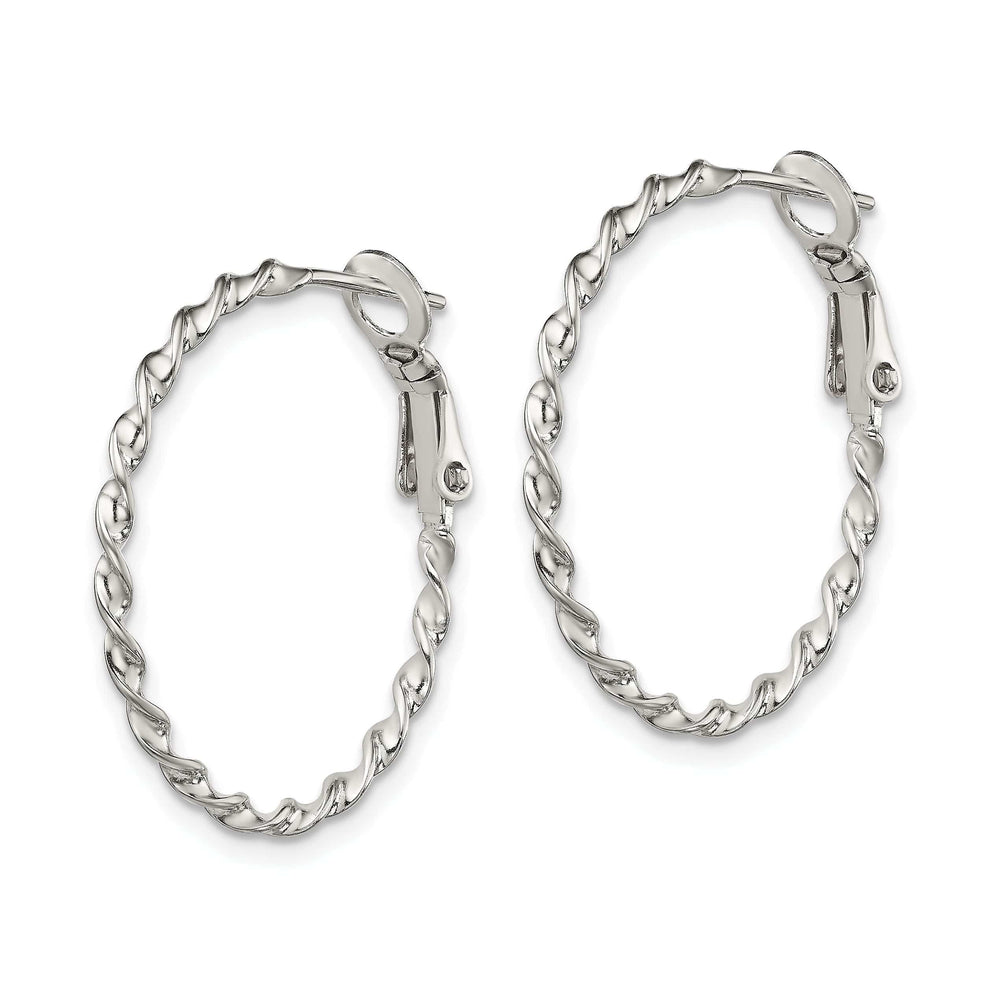 Lovely Rita's Earrings Sterling Silver Twisted Hoop Earrings