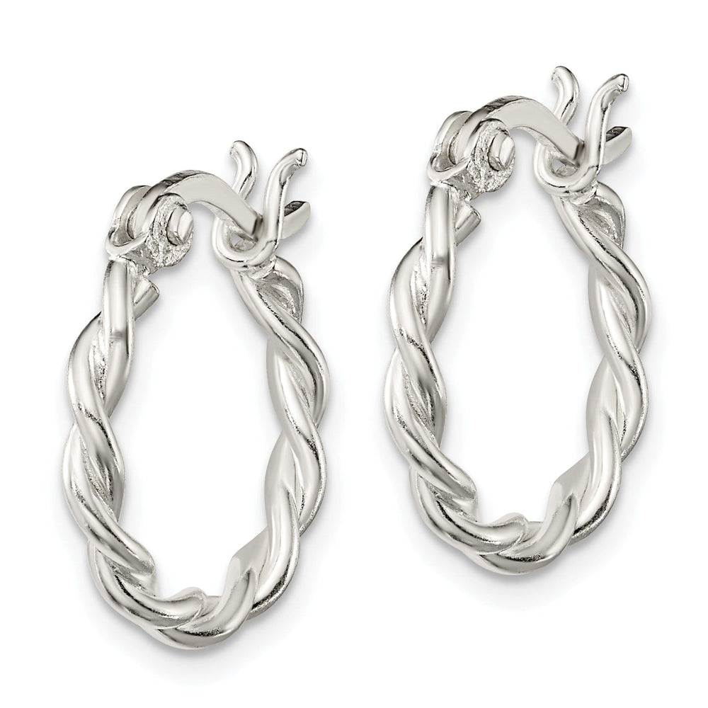 Lovely Rita's Earrings Sterling Silver Twisted Hoop Earrings