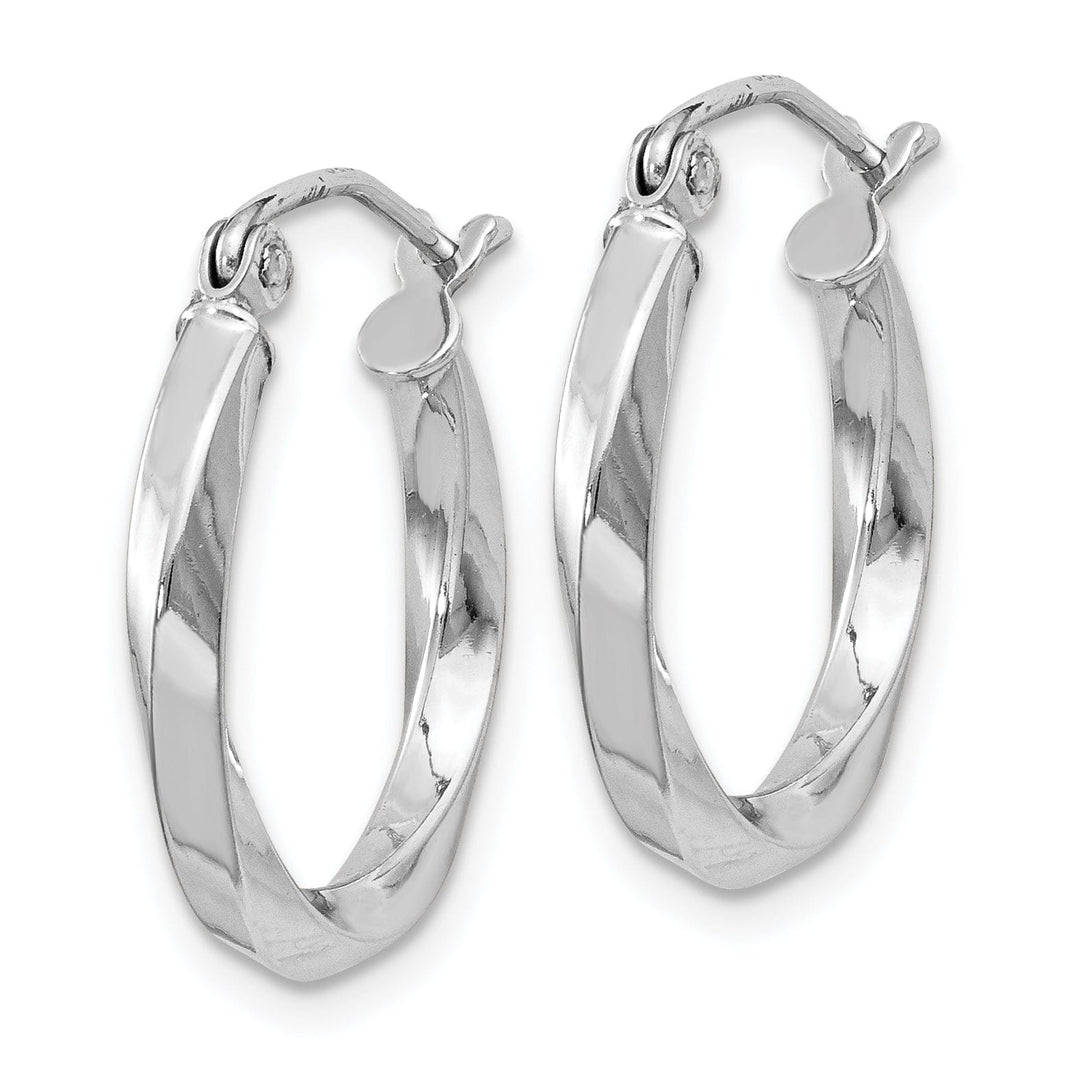 Lovely Rita's Earrings Sterling Silver Twisted Hoop Earrings