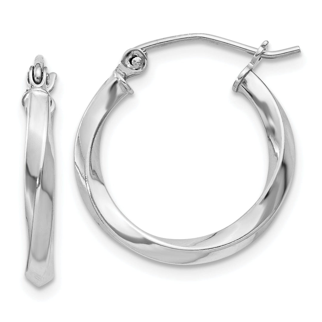Lovely Rita's Earrings Sterling Silver Twisted Hoop Earrings