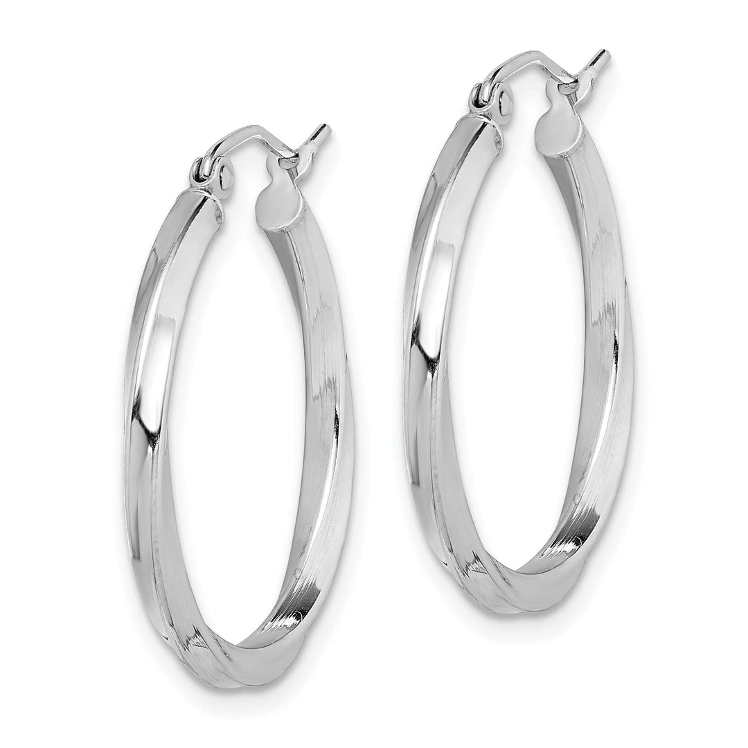 Lovely Rita's Earrings Sterling Silver Twisted Hoop Earrings