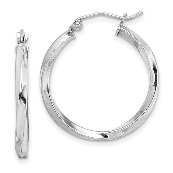 Lovely Rita's Earrings Sterling Silver Twisted Hoop Earrings