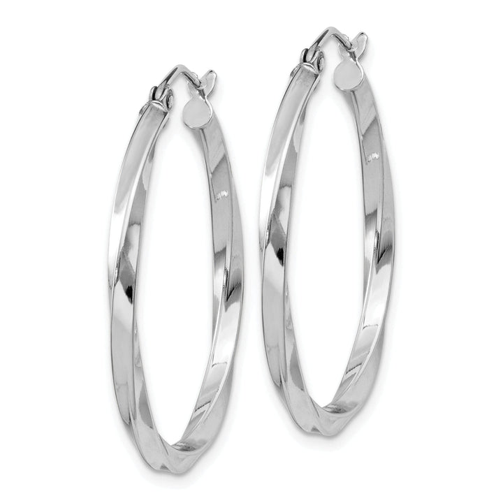 Lovely Rita's Earrings Sterling Silver Twisted Hoop Earrings