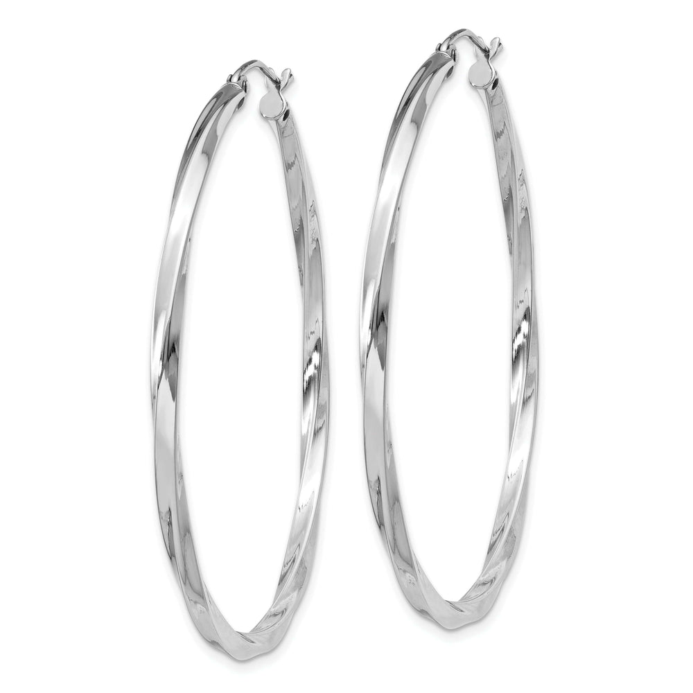 Lovely Rita's Earrings Sterling Silver Twisted Hoop Earrings