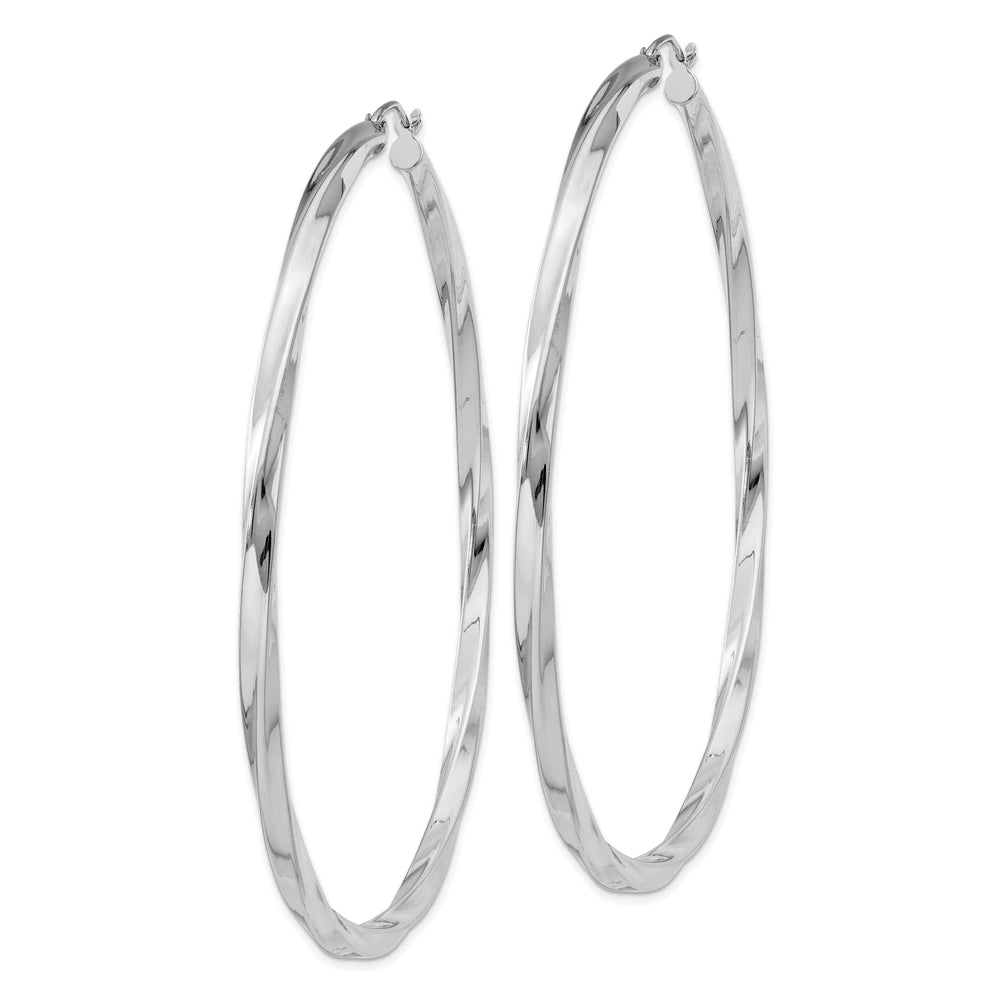 Lovely Rita's Earrings Sterling Silver Twisted Hoop Earrings