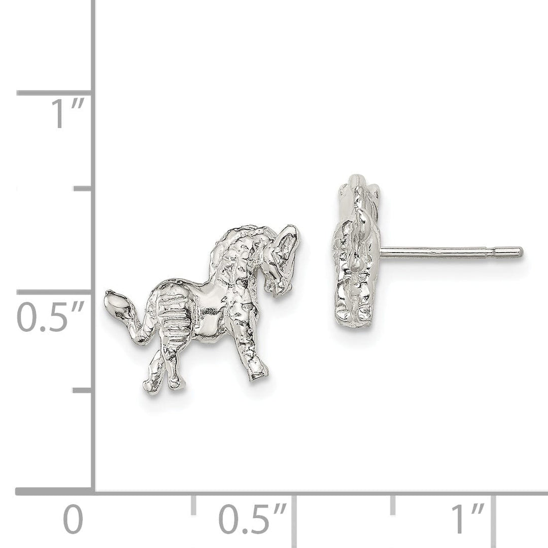 Lovely Rita's Earrings Sterling Silver Unicorn Mini Earrings
