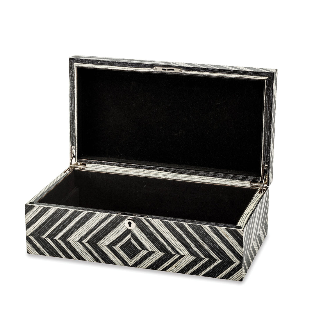 Lovely Rita's Jewelry Box Brazilian Walnut Veneer Locking Jewelry Box