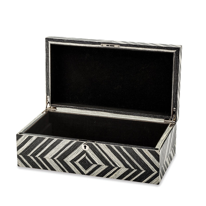 Lovely Rita's Jewelry Box Brazilian Walnut Veneer Locking Jewelry Box