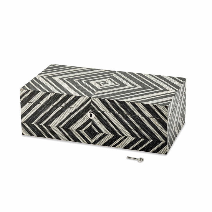 Lovely Rita's Jewelry Box Brazilian Walnut Veneer Locking Jewelry Box