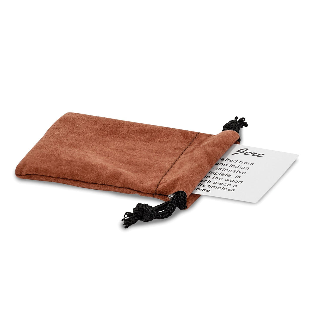 Jere Collection Jewelry Box Dark Walnut Burl Inlay 3 Drawer Swingout Jewelry Box