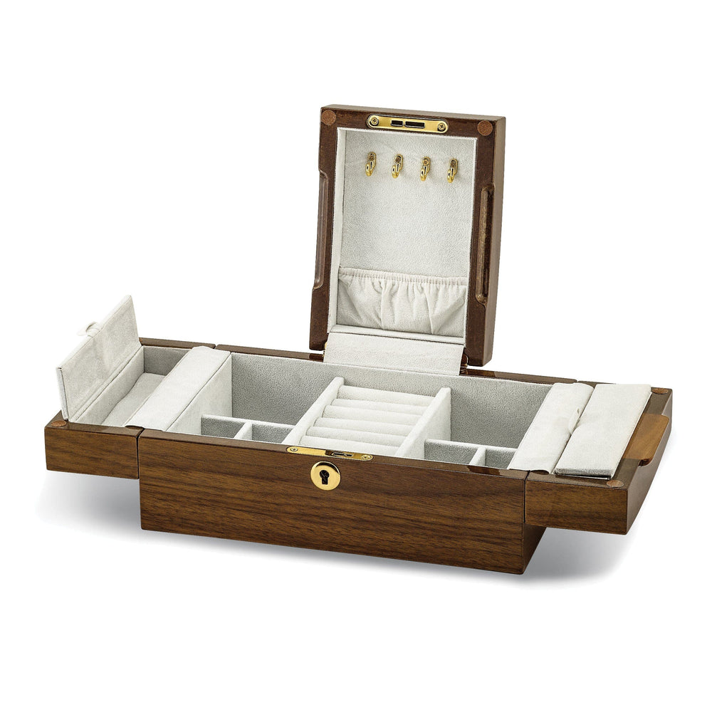 Jere Collection Jewelry Box Mapa Walnut Burlwood Veneer Jewelry Box