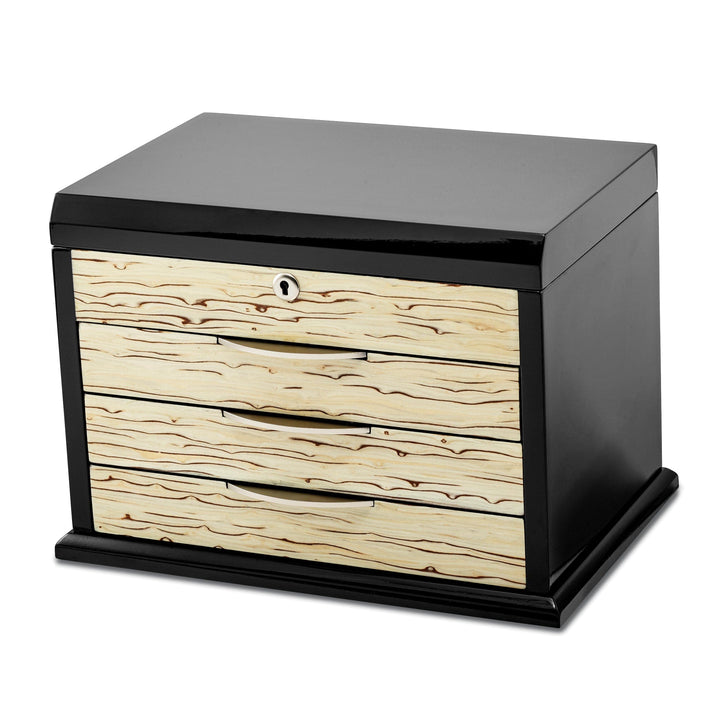 Jere Collection Jewelry Chest Black Oak Veneer Maple Veneer Jewelry Chest