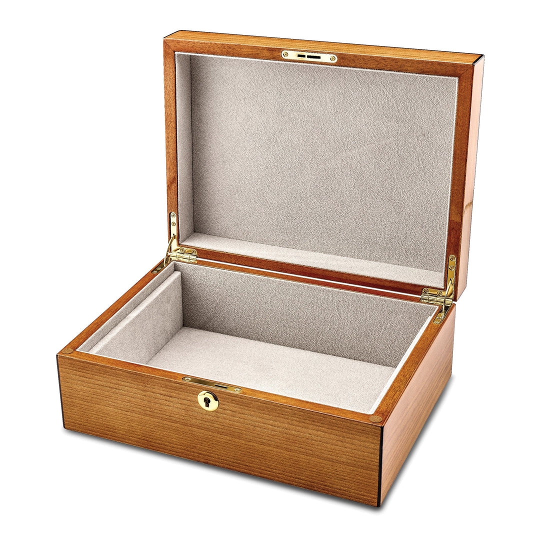 Lovely Rita's Keepsake Box South American Vine Veneer Floral Inlay Locking Memorial Keepsake Box