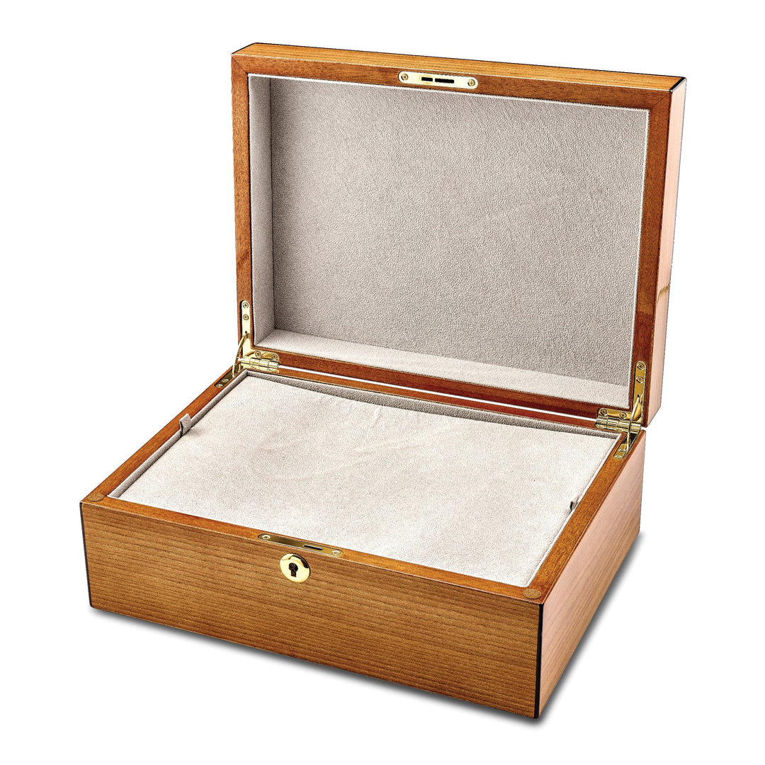 Lovely Rita's Keepsake Box South American Vine Veneer Floral Inlay Locking Memorial Keepsake Box