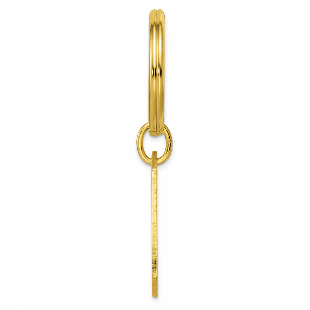 Kelly Waters Key Ring Gold Plated Cross Engravable Key Ring
