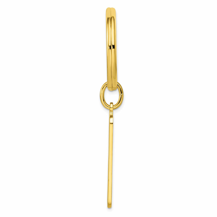 Jere Collection Key Ring Gold Plated Patterned Border Key Ring