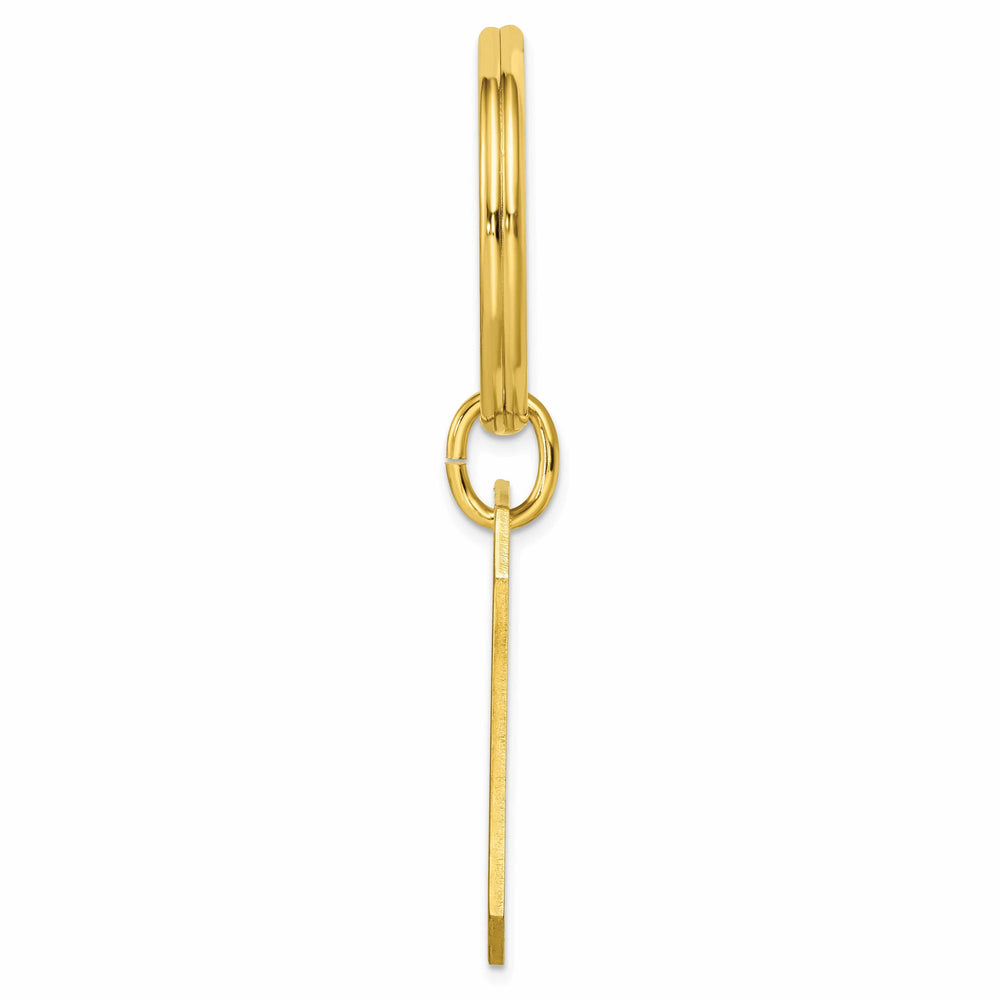 Jere Collection Key Ring Gold Plated with Engraveable Area Key Ring