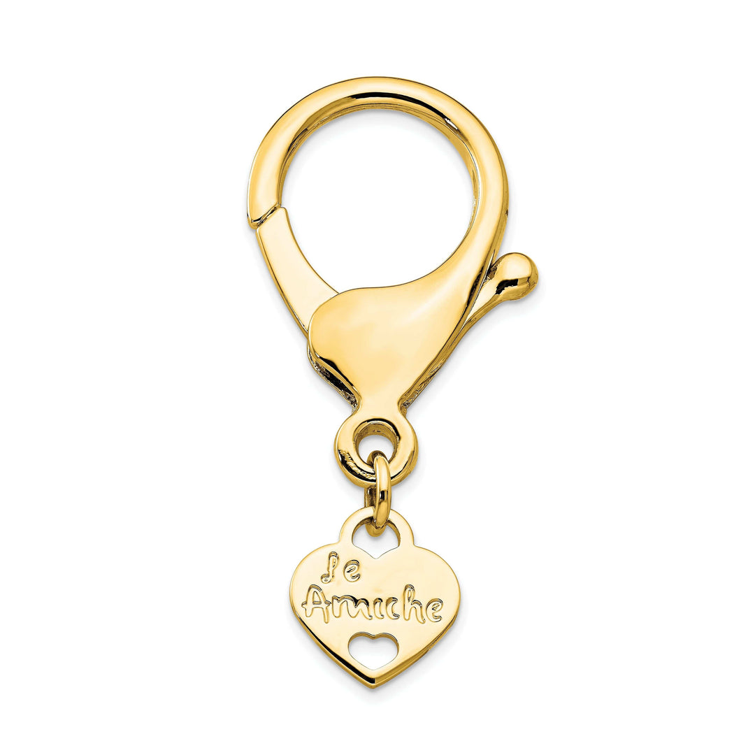 Jere Collection Key Ring Le Amiche Gold-tone Keyring Connecting Clasp