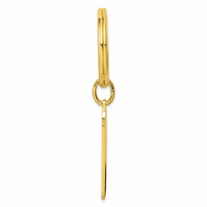 Jere Collection Key Ring Yellow Gold Plated Star Cut Diamond Key Ring