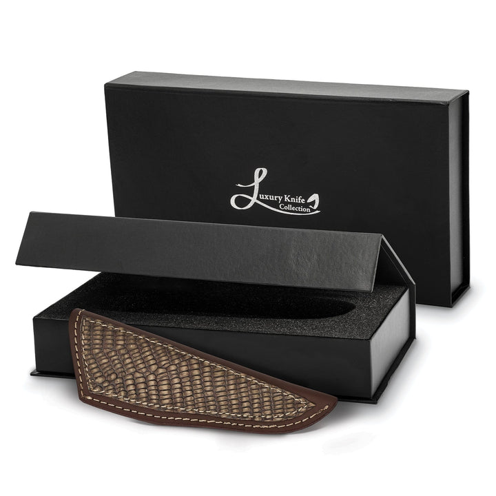 Lovely Rita's Knife Collection Damascus 256 Layer Blade Lion Elephant Knife