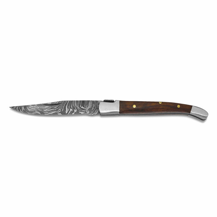 Lovely Rita's Knive Collection 256Layer Folding Blade Walnut Wood Handle Knife