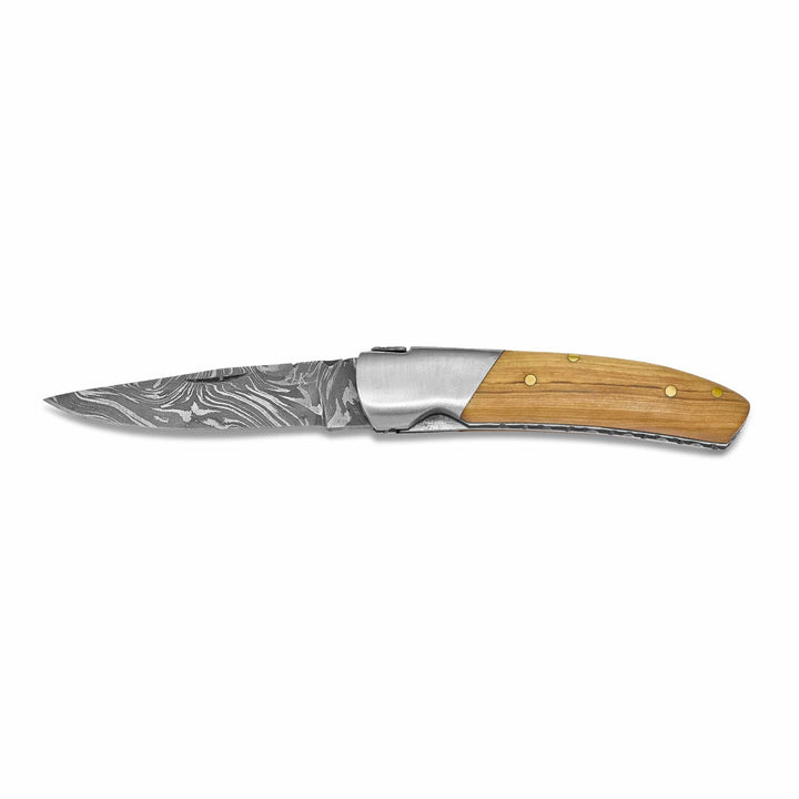 Lovely Rita's Knive Collection Damascus 256Layer Folding Blade Wood Knife