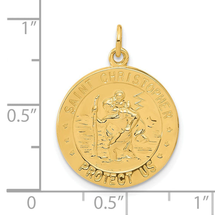 Lovely Rita's Medals 24k Gold-plated Silver St.Christopher Golf Medal